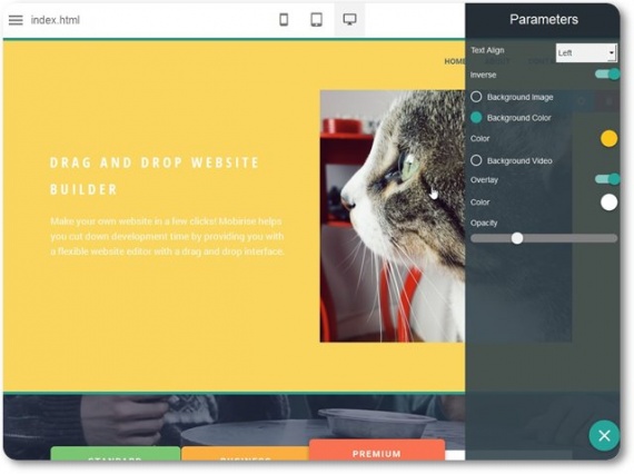 Mobirise – Responsive Tasarım Programı